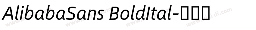 AlibabaSans BoldItal字体转换